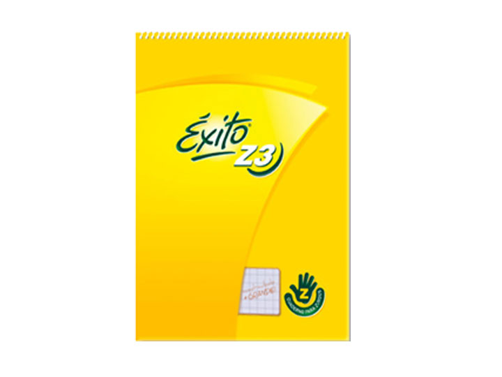 CUADERNO ESPIRAL 19X24 EXITO Z3 P/F 48H CUADRICULA