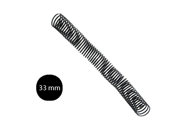 ESPIRAL No33 NEGRO P/ 250 HJS PAQ DE 25 UNID.