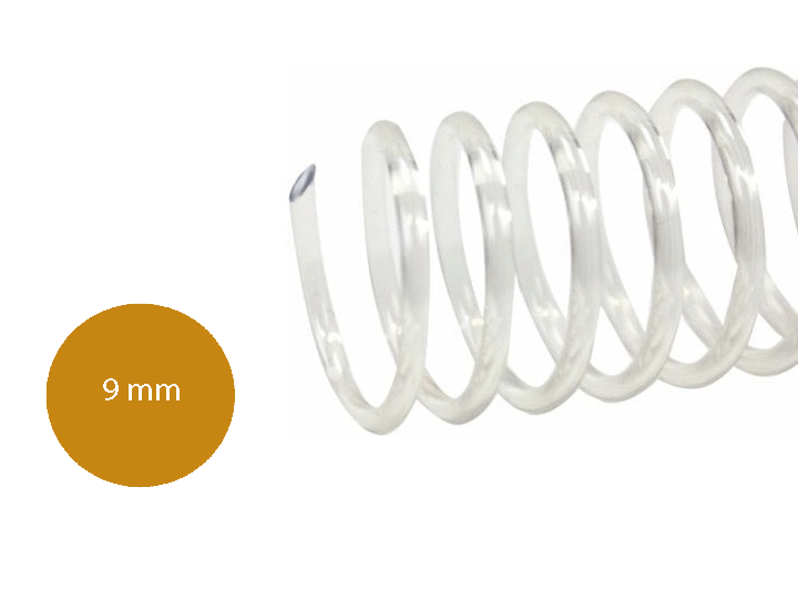 ESPIRAL No 9 TRANS P/50 HOJAS X 100 UNID.