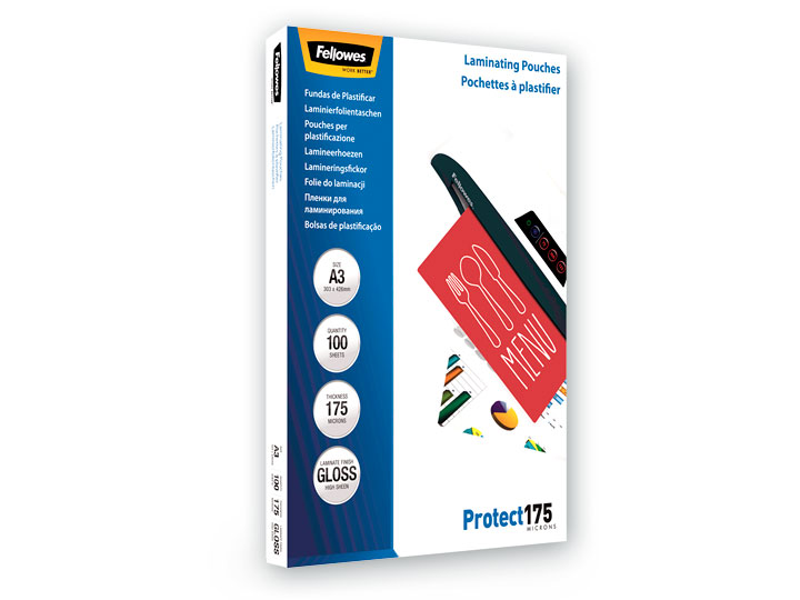 Fundas de Plastificar Brillo A3 175 micras. Pack 100