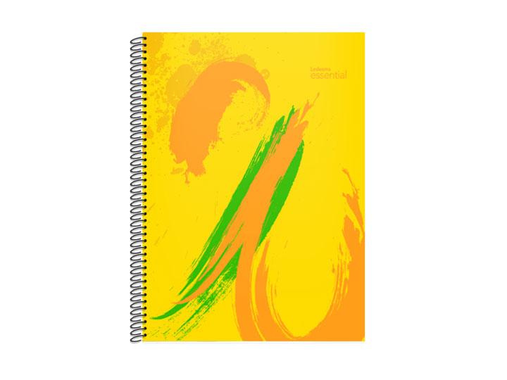 CUADERNO ESPIRAL 22X29 ESS2 T/PP AMARILLO 84H RAYADO 40U