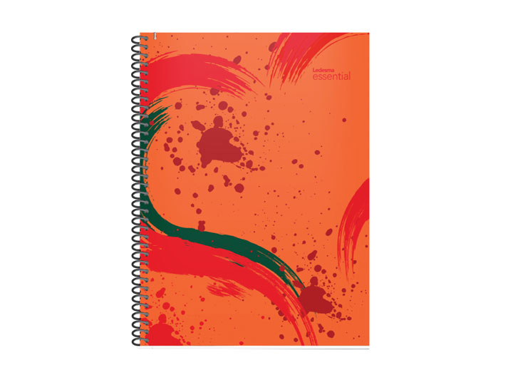 CUADERNO ESPIRAL 22X29 ESS2 T/PP ROJO 84H RAYADO 40U