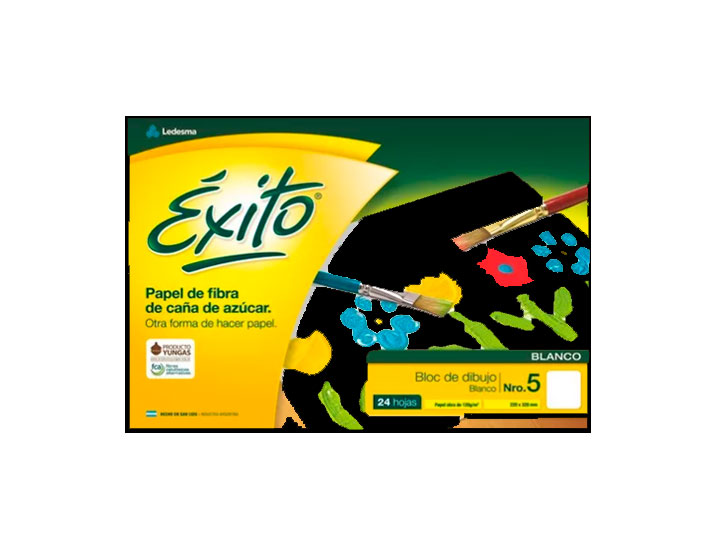 BLOC DIBUJO Nº5 ÉXITO NEGRO 20H LISO 60U