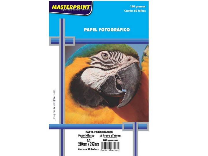 Papel Fotográfico Masterprint A4 De 180 Gramos