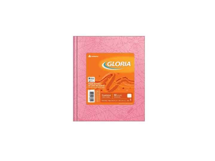 CUADERNO TAPA DURA 16X21 GLORIA FOR ROSA 42H RAYAD