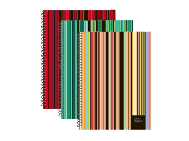 CUADERNO ESPIRAL 16X21 CLASSIC T/DU MUL 120H RAYADO 32U